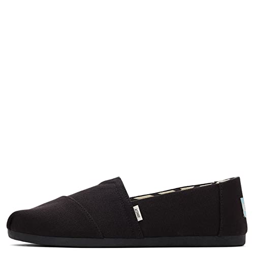 TOMS تومز للنساء، أحذية ألبرغاتا المعاد تدويرها، أسود صلب 11 م - Image 4
