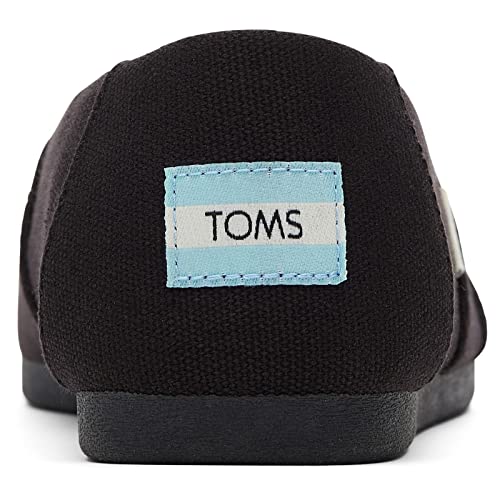 TOMS تومز للنساء، أحذية ألبرغاتا المعاد تدويرها، أسود صلب 11 م - Image 5