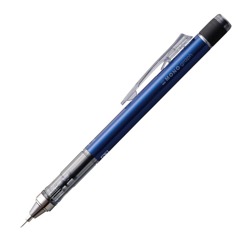 Tombow Mono Graph Shaker Mechanical Pencil 0.5mm, Blue Body (SH-MG41) - Image 2