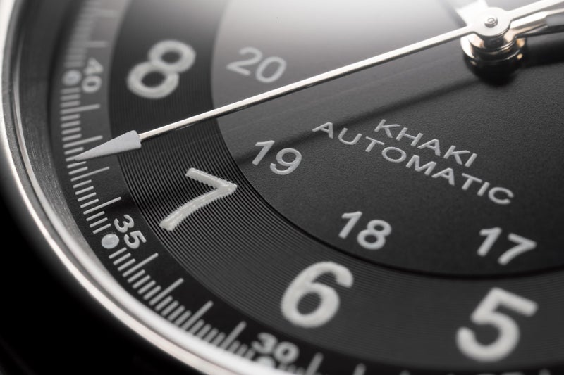 Hamilton Watch Khaki Field King Auto | Swiss Made | 40mm Stainless Steel Case | Black Dial Analog Watch | Silver Stainless Steel Bracelet (Model: H64455133) - Image 5