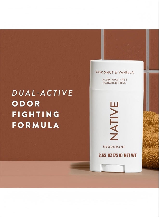 Native Deodorant - Natural Deodorant for Women and Men - Vegan, Gluten Free, Cruelty Free - Aluminum Free, Free of Parabens & Sulfates - Coconut & Vanilla - Image 1