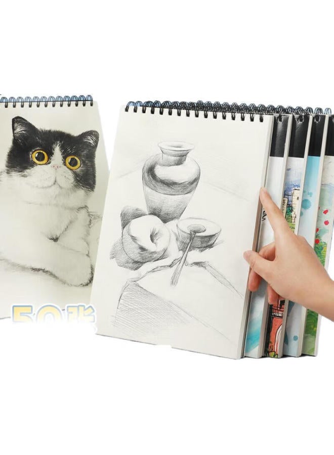 Mont Marte Mengmate Sketch Pad, A4 Sketch Paper, Thickened Drawing Book, Pencil And Charcoal Drawing Paper, Art Doodle Paper, Goldfish Style, Msb0085B, Sketching, Marker Drawing - Image 1