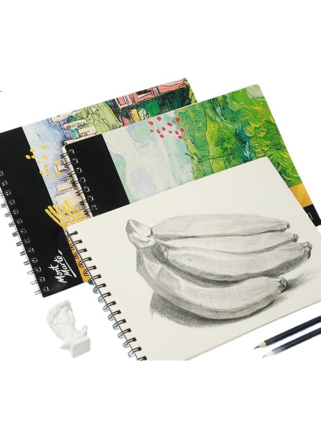 Mont Marte Mengmate Sketch Pad, A4 Sketch Paper, Thickened Drawing Book, Pencil And Charcoal Drawing Paper, Art Doodle Paper, Goldfish Style, Msb0085B, Sketching, Marker Drawing - Image 2