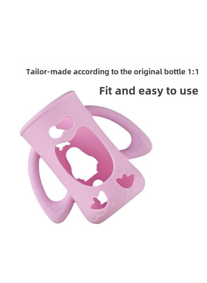 Adapt To Bei Qi Three-generation Bottle Set Pro Three-generation Bottle Set Three-generation Bottle Accessories With The Same Style-Color:Pink-Capacity:160ml - Image 3