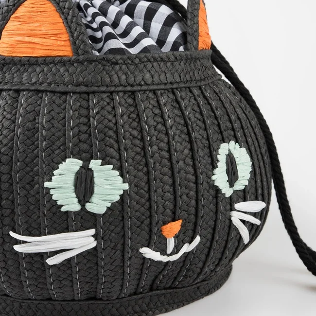 Meri Meri Trick Or Treat Cat Basket Bag