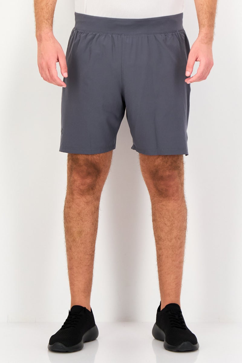 UNDER ARMOUR Men Sportswear Fit Drawstring Training Shorts, Dark Grey - Image 1