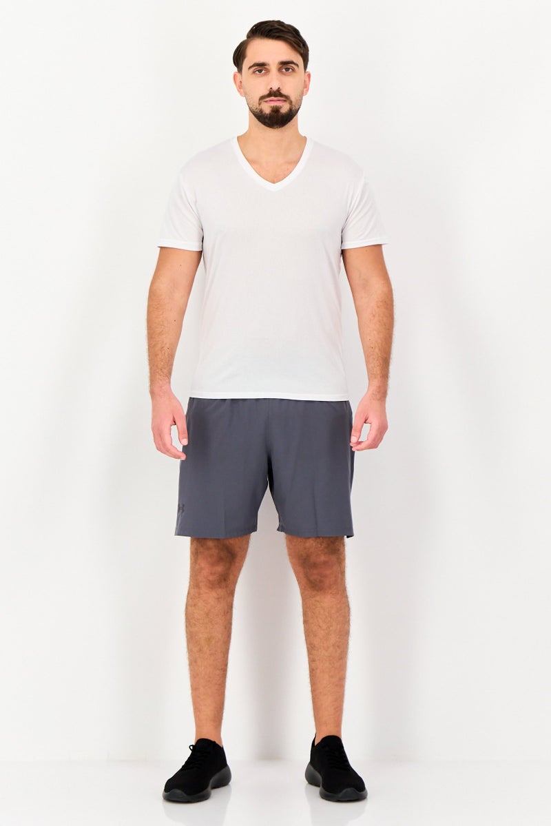 UNDER ARMOUR Men Sportswear Fit Drawstring Training Shorts, Dark Grey - Image 2