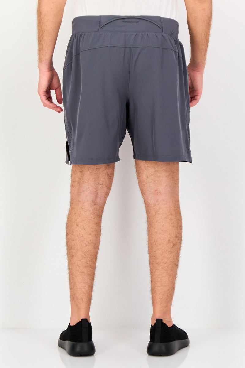 UNDER ARMOUR Men Sportswear Fit Drawstring Training Shorts, Dark Grey - Image 4