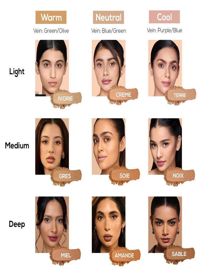 RENEE PRO HD 3 In 1 Compact,Concealer, Foundation - Ivorie, SPF 20, Matte Finish, High Coverage, Ultralight & Silky Smooth Finish, Enriched With Vitamin E, C & Aloe Vera - 9 Gm - Image 5