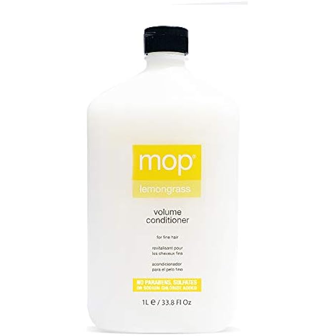 Mop LEMONGRASS VOLUME CONDITIONER FOR FINE HAIR - CHAMOMILE & LEMONGRASS EXTRACTS PROVIDE VOLUME, HYDRATION & SHINE, LIGHTWEIGHT FORMULA - Image 1