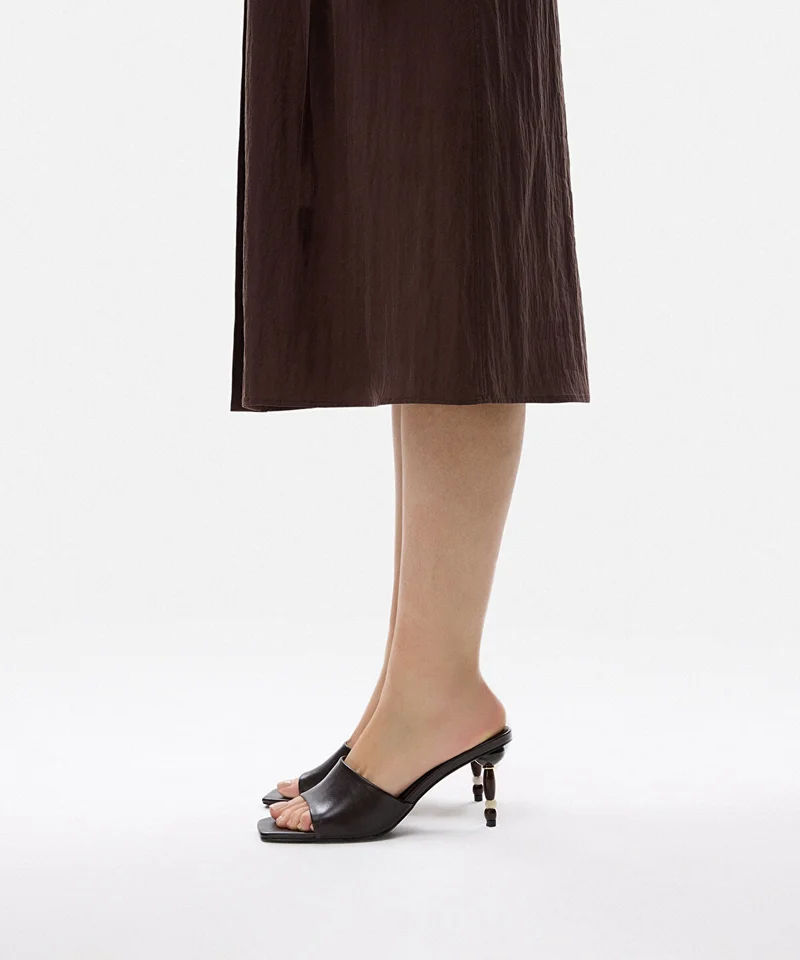 ابيكول Beaded Heeled Mules