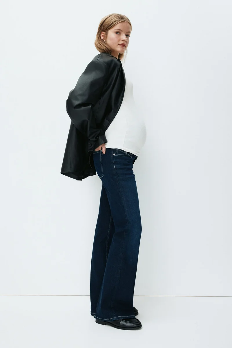 H&M  MAMA Flared Jeans for Women | Best Price UAE