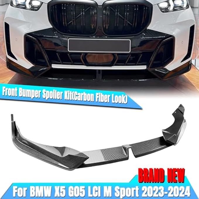 AUSMILA طقم شفة سبويلر أمامي لسيارة بي إم دبليو X5 G05 LCI M Sport 2023-2024 - Image 2