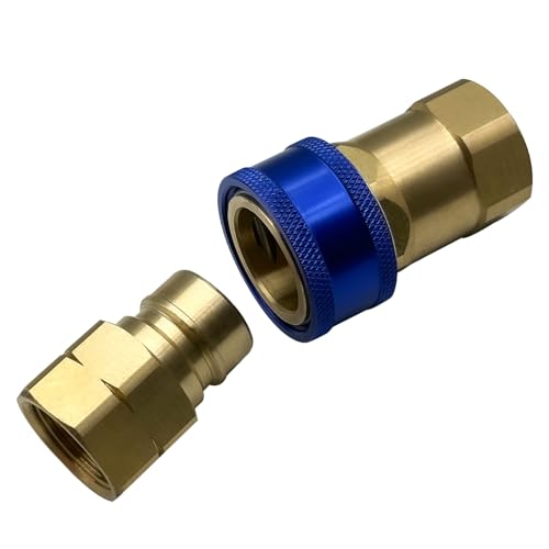 Ebrmeiwo A75 Quick Disconnect Fitting, 3/4 Inch, Automatic Thermal Shutoff, Connect Gas Appliance, (2 Parts) - Image 1