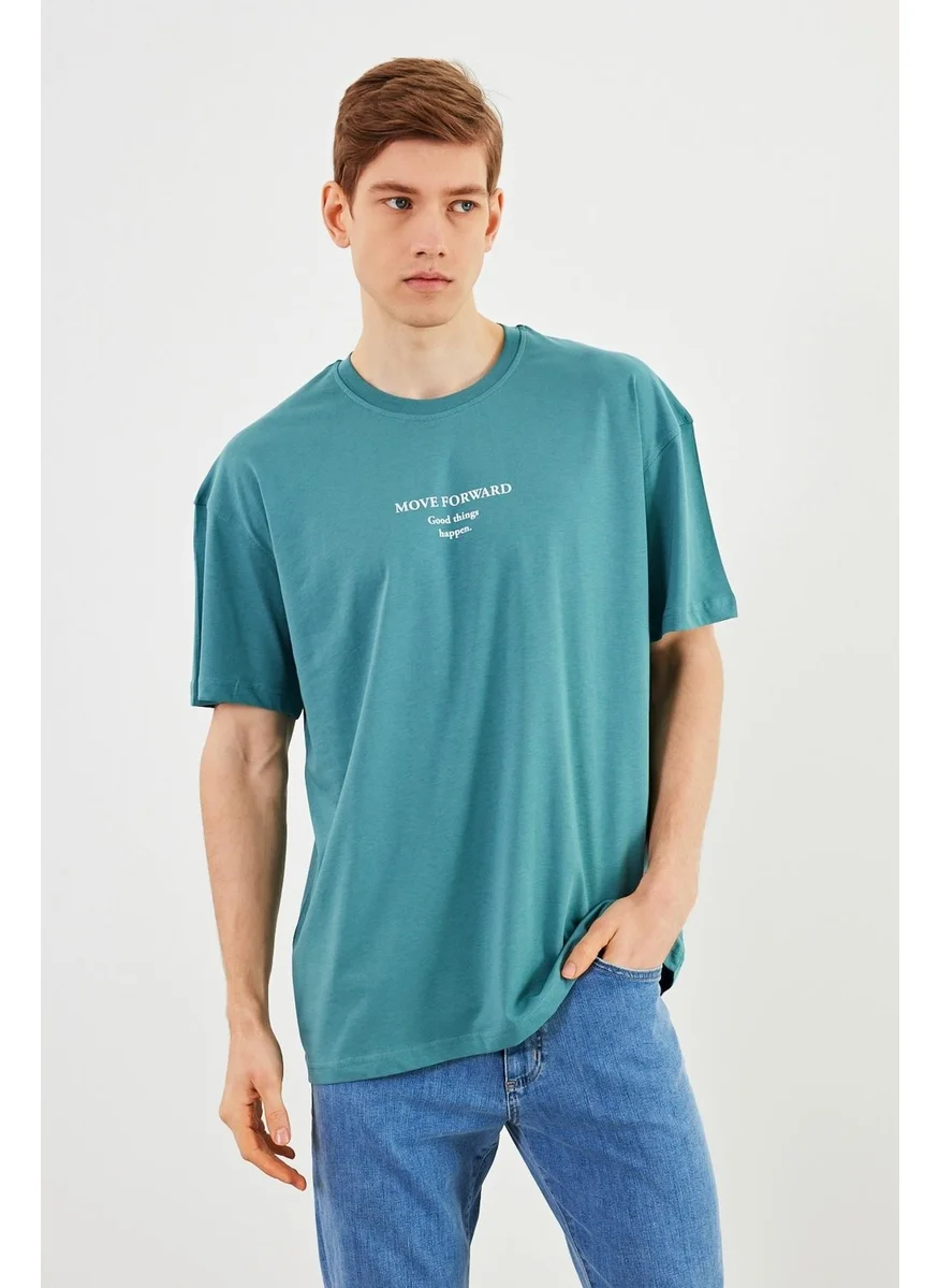 mmetalic Leo Men's Oversize T-Shirt