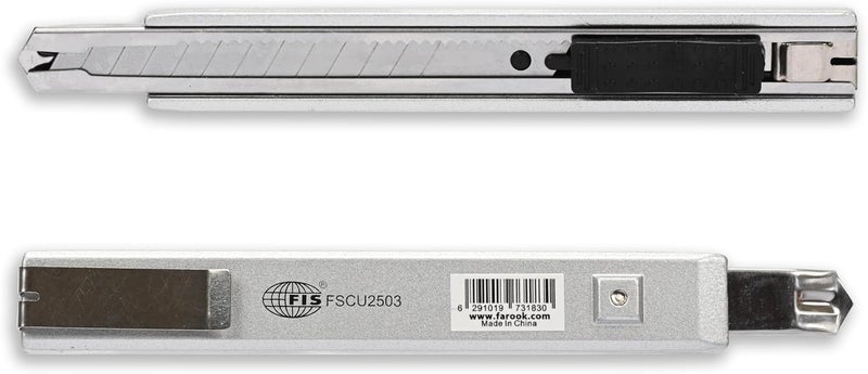 FIS Metal Snap-Off Utility Cutter with Auto-Lock System and Detachable Handle - Image 2