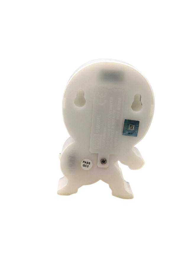 Marvel Captain America Shield 3D Deco LED Night Light | Cordless Battery-Operated Wall Lamp with Crack Sticker Decal | Easy Install Superhero Home Decor for Kids' Bedroom, Man Cave & Gifts - Image 3