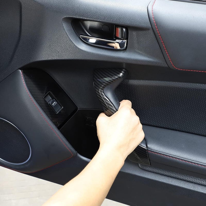 igersaw أغطية مقابض الأبواب الداخلية من ألياف الكربون ABS من YIWANG لسيارات سوبارو BRZ وتويوتا 86 (2013-2020) - Image 3
