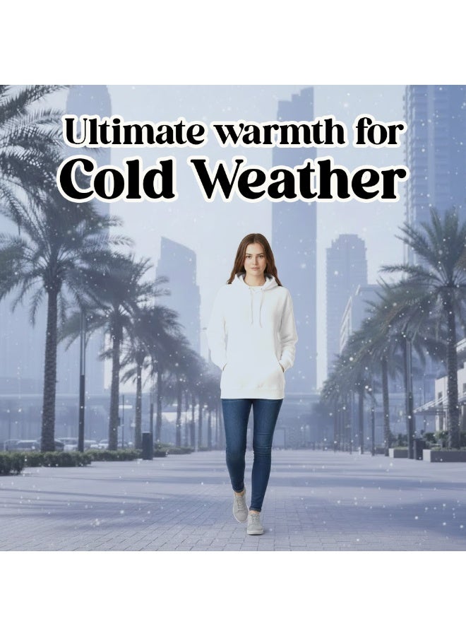 برينت شوب فور مي هودي نسائي - ملابس شتوية للنساء - هودي ناعم ودافئ للسيدات، هودي بأكمام طويلة للنساء، ملابس شتوية مريحة - Image 3
