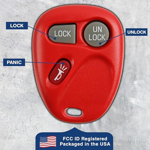 KeylessOption Key Fob Replacement for 1998 1999 2000 2001 2002 Chevrolet Chevy Silverado Suburban Tahoe GMC Sierra Yukon Oldsmobile Remote, 3-Button 15732803, Self Programming - Image 5