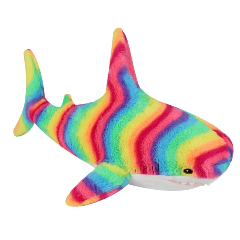 MUPI Shark Stuffed Animal Plush 11 Cute Shark Toy Plush Pillows Soft Cotton Sharks Plushies Ocean Sea Animal Doll Gifts for Boys Girls Kids Adults Rainbow - Image 3