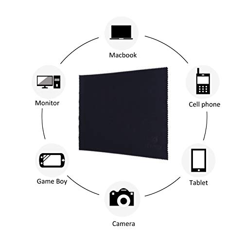 CamKix Microfiber Cover Cloth Cleaning Set - Compatible with Apple MacBook Pro (15-16”) - 4X Keyboard Liner Cloth, 1x Double Sided Cloth and 1 x Lens Cleaning Paper Tissue Booklet - Image 4