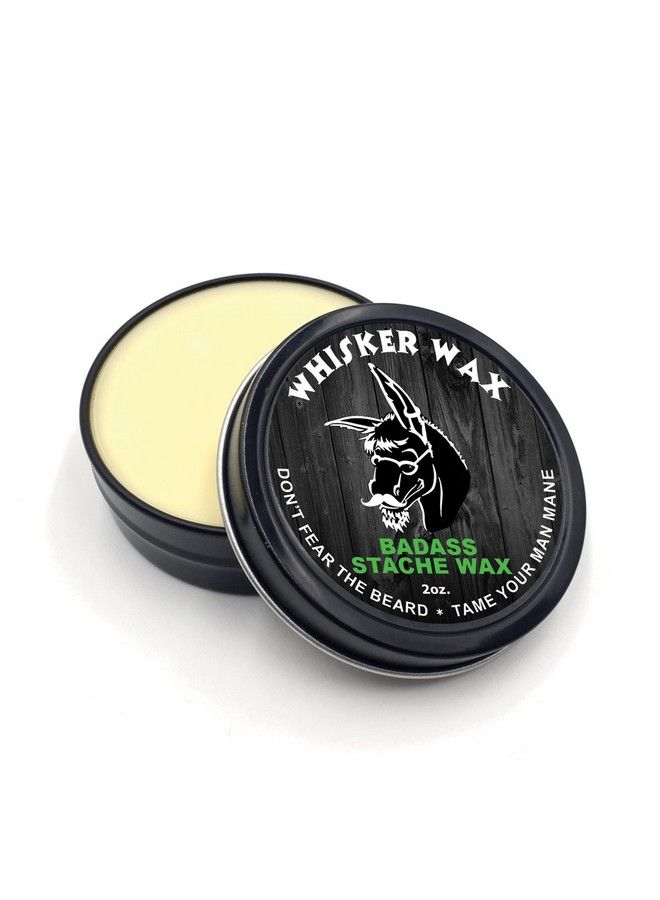 Badass Beard Care Mustache Wax For Men 2 Oz Made With All Natural Butters And Waxes Medium Hold Keeps Mustache Looking And Feeling Natural And Soft - Image 3