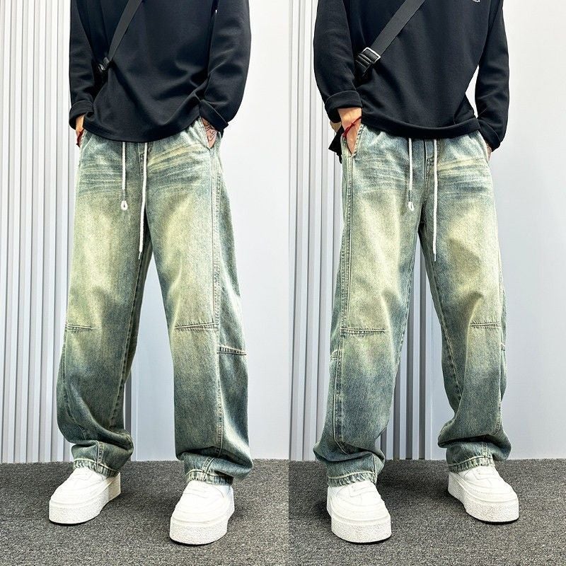 Unisex Classic Denim Jeans Loose Fit Daily Outdoor Wear - Image 5