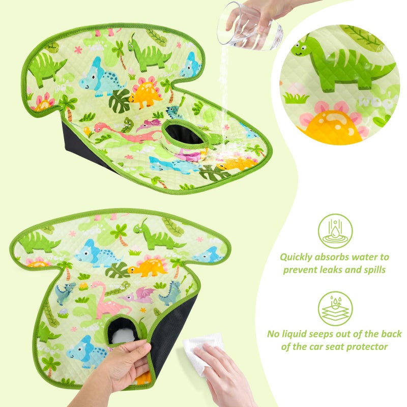 INFANZIA Dry Seat,Car Seat Protector Waterproof Carseat Liner Potty Training Toddlers, Baby and Infants, Piddle Pad for Carseats Strollers (Green, 1 Pack - Image 5