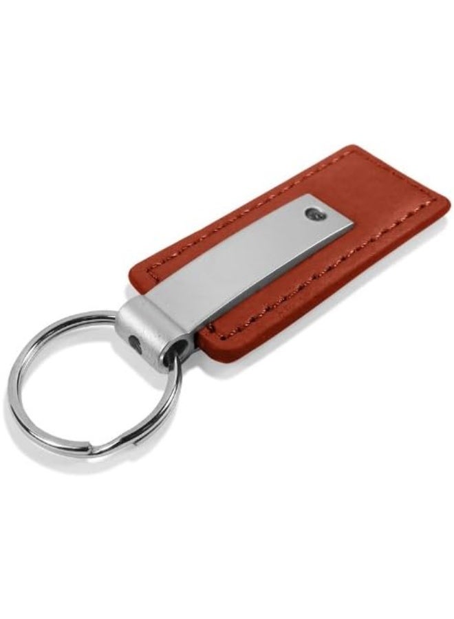 Jeep Jeep Rubicon Brown Leather Key Chain  - Image 3