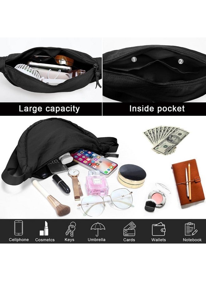 PALAY Unisex-Adult Nylon Crescent Hobos & Shoulder Crossbody Bag - Compact, Adjustable & Waterproof Casual Style Dumpling Bag, Color Small Chest Bag For Woman, Black - Image 4