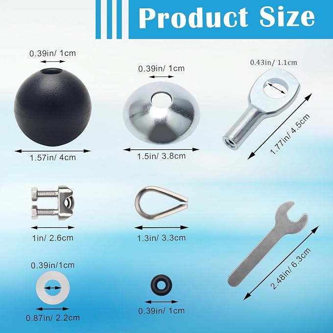Anglekai 17Pcs Cable Machine Accessories, Cable Machine Gym Equipment Rope Attachment For Cable Machine (17) - Image 2
