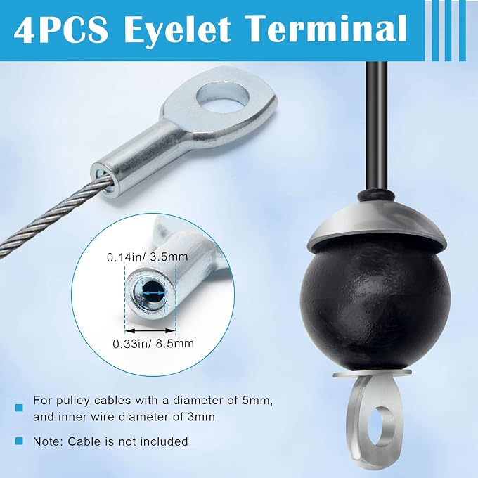 Anglekai 17Pcs Cable Machine Accessories, Cable Machine Gym Equipment Rope Attachment For Cable Machine (17) - Image 3