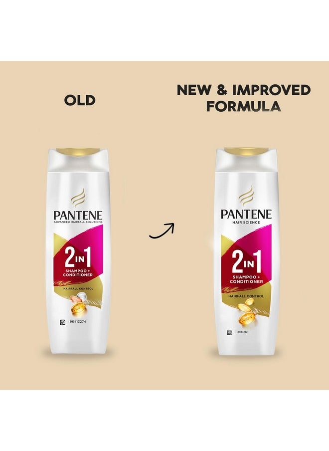 Advanced Hairfall Solution, 2In1 Hairfall Control Shampoo + Conditioner, Pack Of 1, 180Ml, Pink