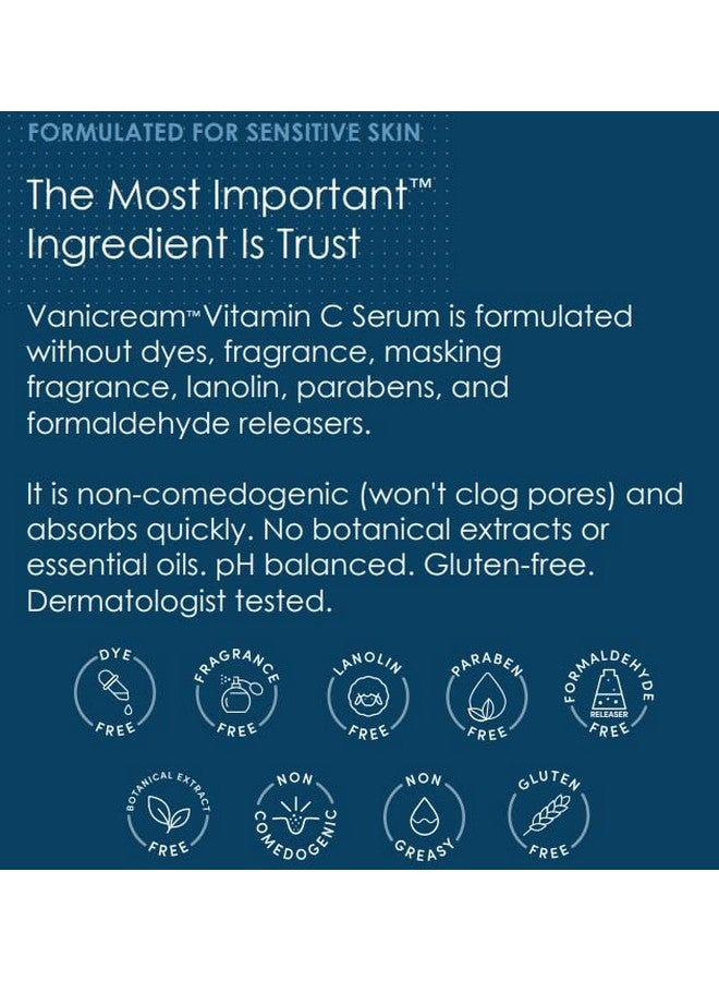 Vanicream Anicream Vitamin C Serum Free Of Dyes Fragrance Masking Fragrance Lanolin Parabens & Formaldehyde Releasers For Sensitive Skin 1.2 Fl Oz  - Image 4