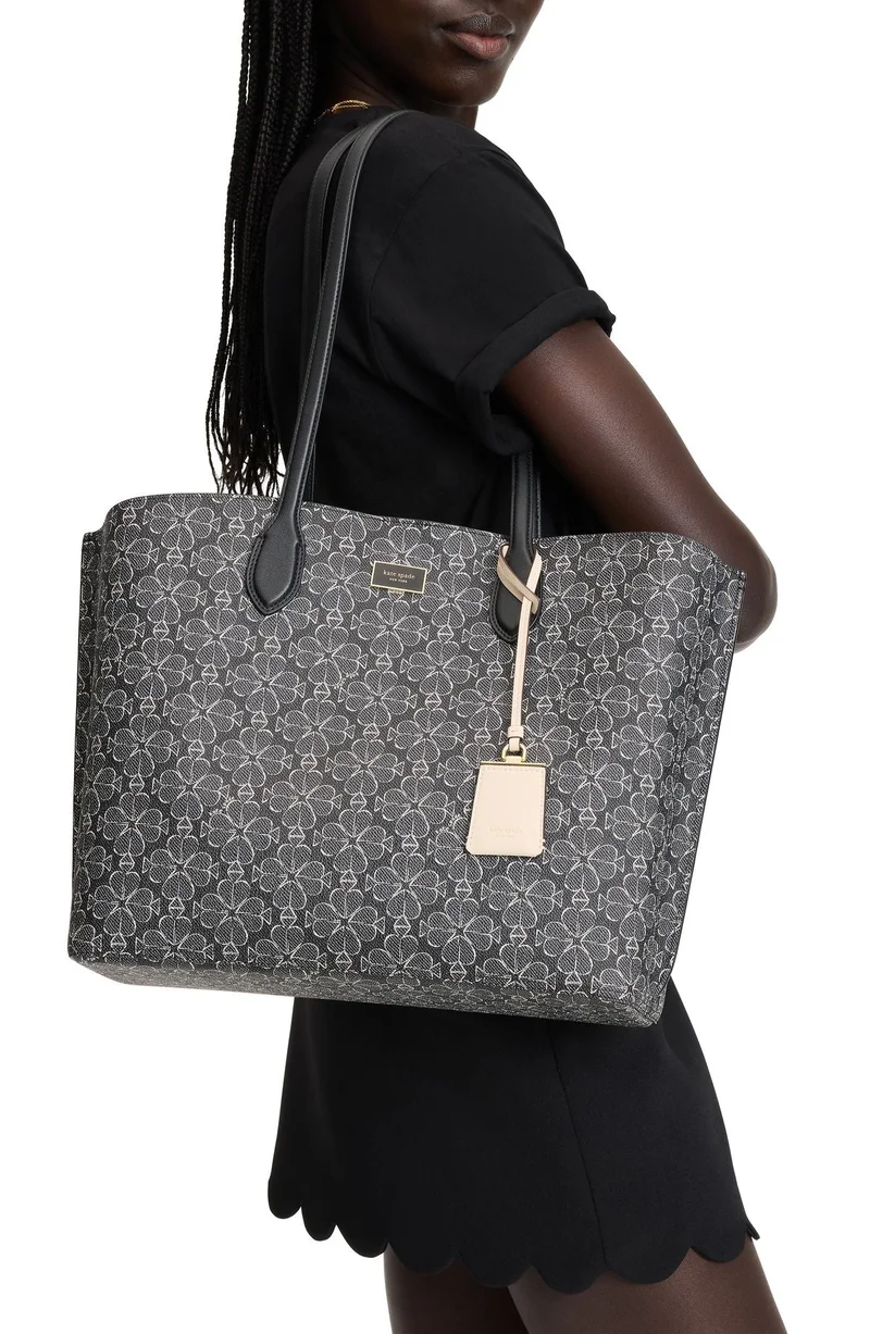 Kate Spade Suite Spade Flower Coated Canvas Large Work Tote