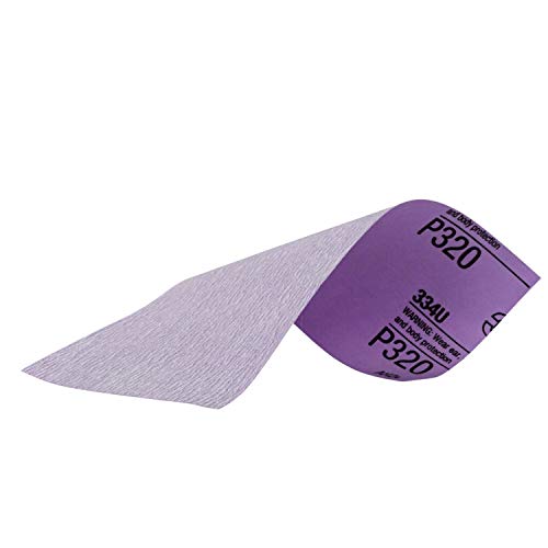 3M Performance Sandpaper, 03078, 320 grit, 3-2/3 in x 9 in, 5 Sheets Per Pack - Image 4
