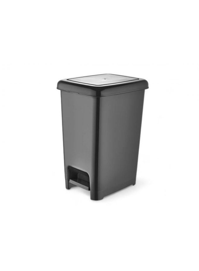 مجال العربية سلة مهملات دعسة ( 15 لتر ) لون اسود - Image 1