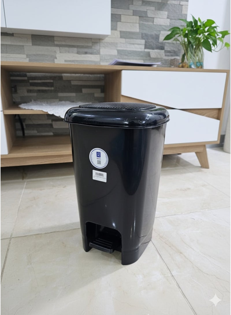 مجال العربية سلة مهملات دعسة ( 15 لتر ) لون اسود - Image 5