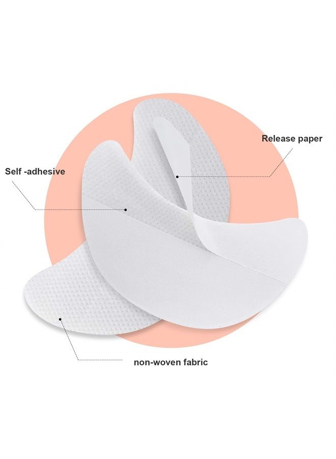 Yaomiao 200 Pieces Eyeshadow Shield Eyeshadow Gel Pad Patches Eyeshadow Stencils for Prevent Eyelash Extensions, Tinting and Lip Makeup Residue (200 Pieces) - Image 1
