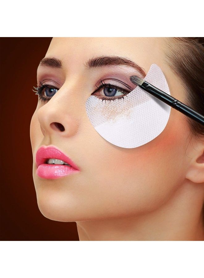 Yaomiao 200 Pieces Eyeshadow Shield Eyeshadow Gel Pad Patches Eyeshadow Stencils for Prevent Eyelash Extensions, Tinting and Lip Makeup Residue (200 Pieces) - Image 2