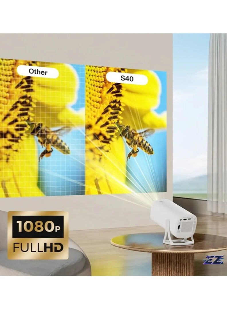ELTRAZONE S40 Max 2-in-1 Smart Projector & Gaming Console | Android 11, 4K HD Video, WiFi 6, Bluetooth 5.0 | Home Theater Projector - US Plug  - Image 3