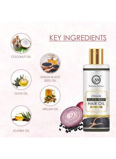Nuerma Science Onion Oil Black Seed Onion Hair Oil Controls Hair Fall Enriched With 14 Cold Pressed Oils 100 Ml  - Image 4