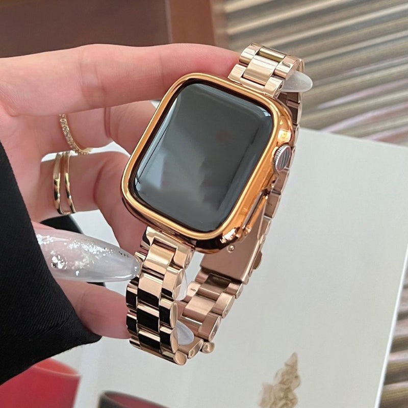 Silvery Stainless Steel Case and Strap For Apple Watch Series 11 10 9 8 7 6 SE 42mm - Image 5