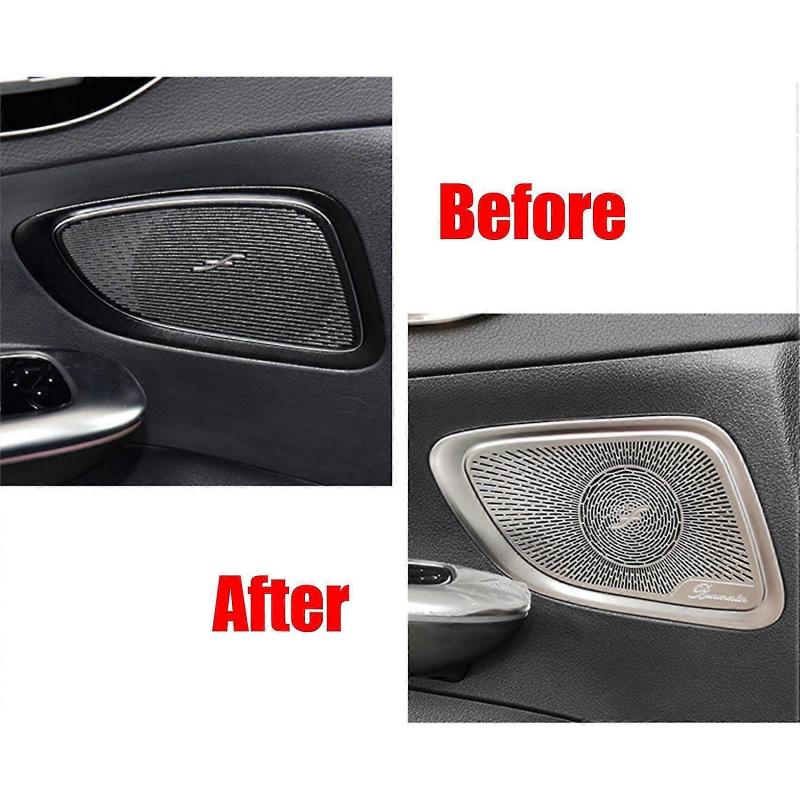 Audio Speaker Cover For Mercedes-benz C-class W206 C260 2022 Silver - Image 4