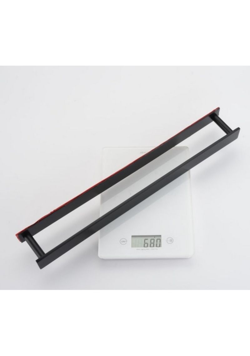 Bathroom Towel Rack, Self Adhesive Towel Rack, 304 Stainless Steel, Black - Image 4