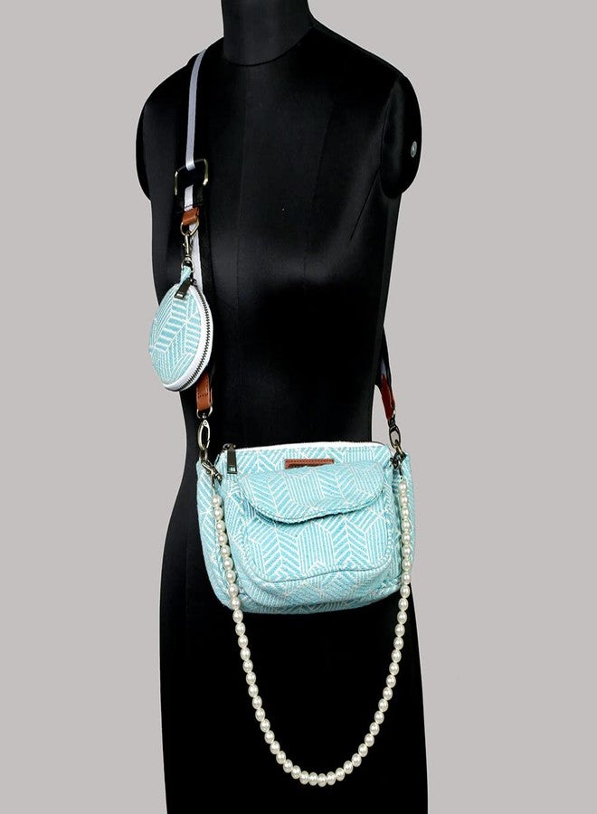 BHASTRA 3 in 1 Cross Body - Blue | Bag for Women - Girls Travel Crossbody Bags with Adjustable Strap - Ladies Shoulder Purse Stylish Handbag-Ideal For Gifting - Image 3