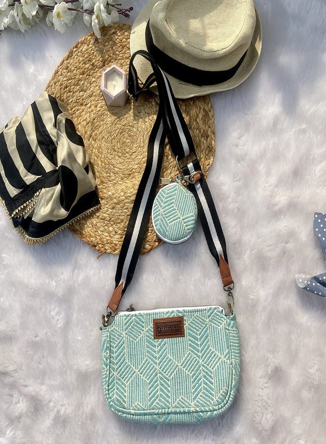 BHASTRA 3 in 1 Cross Body - Blue | Bag for Women - Girls Travel Crossbody Bags with Adjustable Strap - Ladies Shoulder Purse Stylish Handbag-Ideal For Gifting - Image 4
