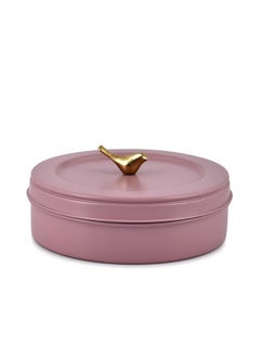 Elan Elan Air-Tight Stainless Steel Colorful Storage Box for Roti/Papad/Chapati | Multipurpose Dabba with Lid | Roti Server | Casserole| Mauve (1500 ml)  - Image 3