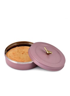 Elan Elan Air-Tight Stainless Steel Colorful Storage Box for Roti/Papad/Chapati | Multipurpose Dabba with Lid | Roti Server | Casserole| Mauve (1500 ml)  - Image 2
